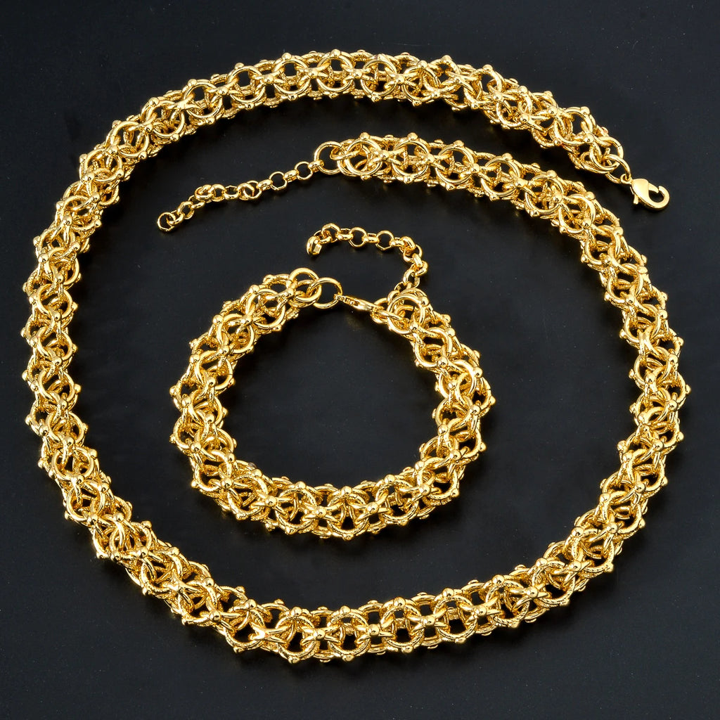 Collier Chaîne Cyclone — Plaqué Or 18 Carats