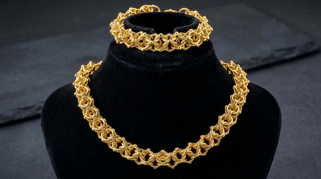 Collier Chaîne Cyclone — Plaqué Or 18 Carats