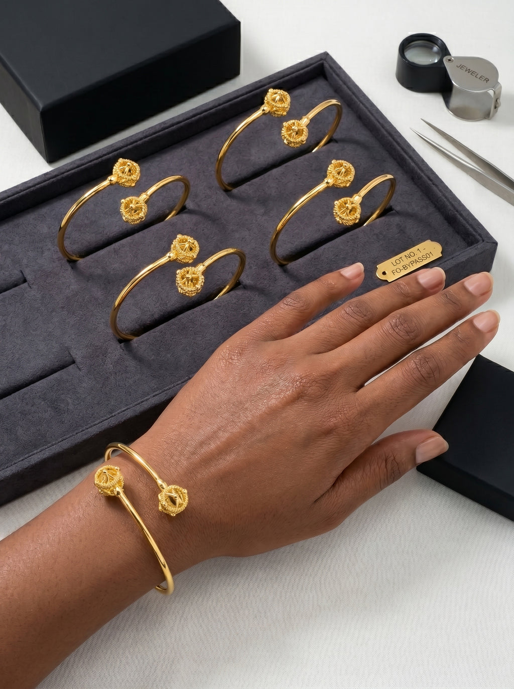 Bracelet Cyclone — Plaqué Or 18 Carats