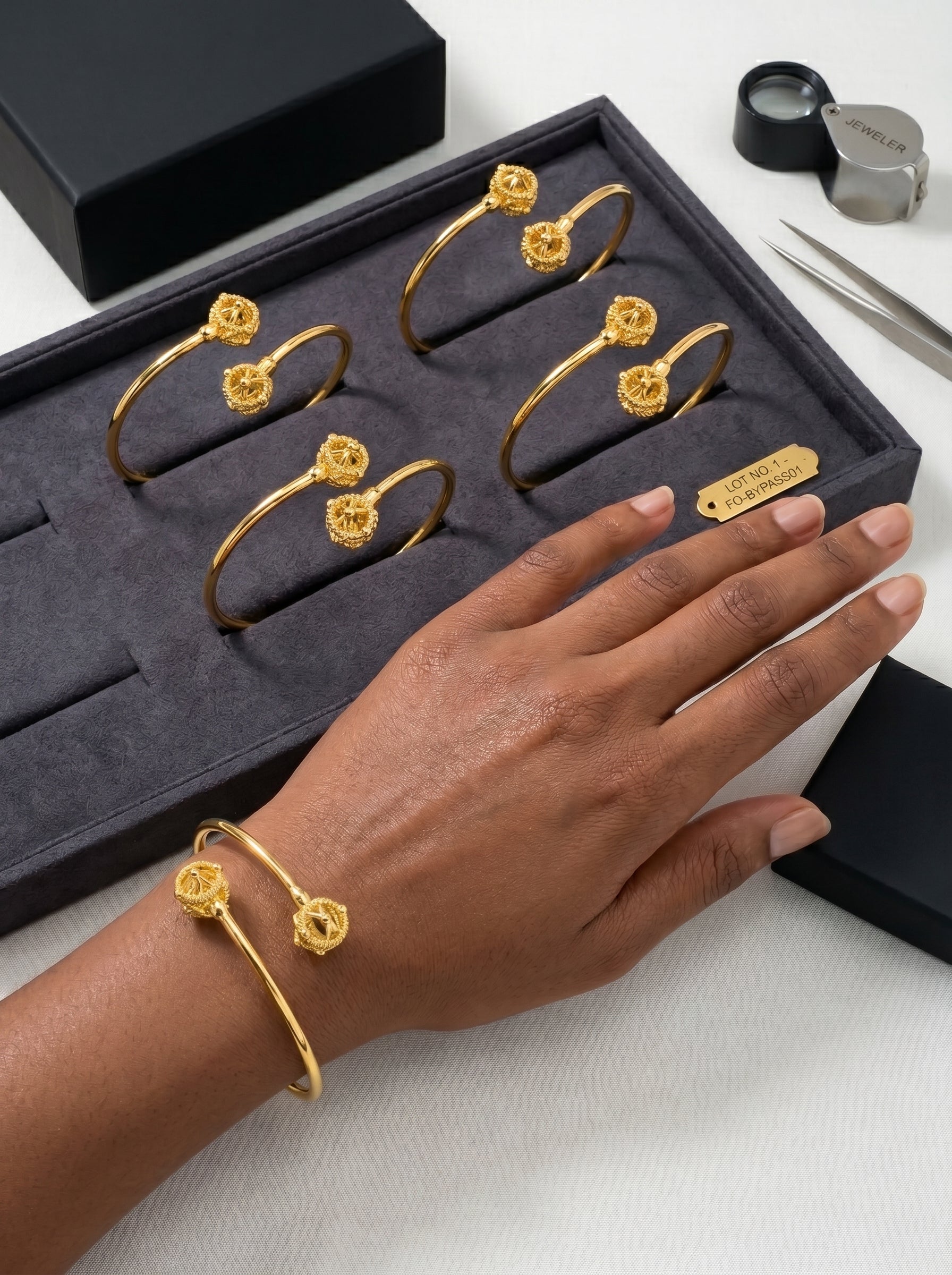 Bracelet Cyclone — Plaqué Or 18 Carats