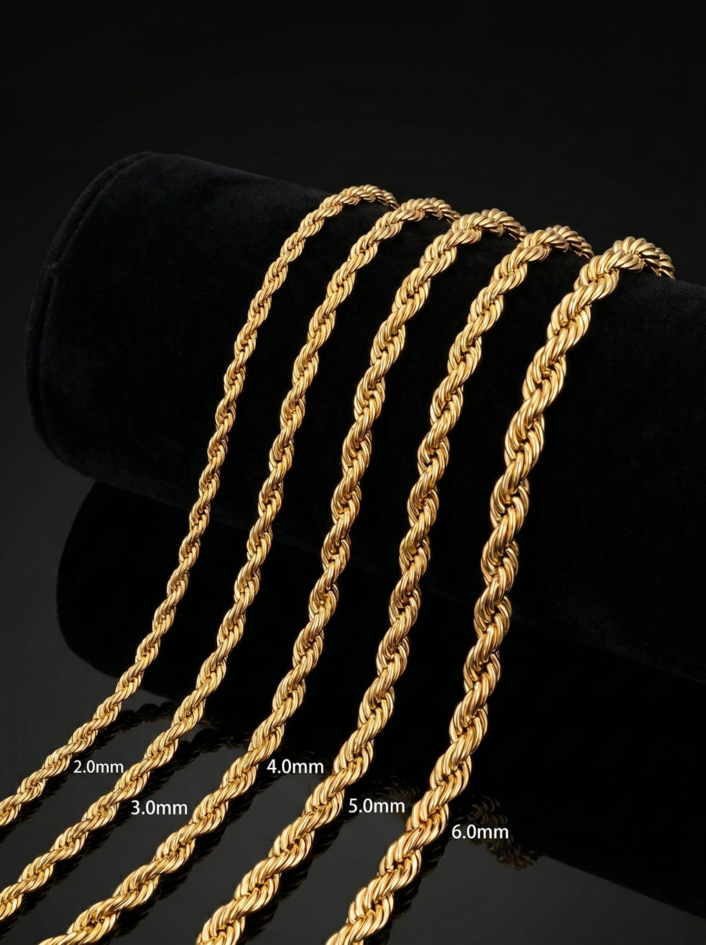 Collier Chaîne Torsadée — Plaqué Or 18 Carats