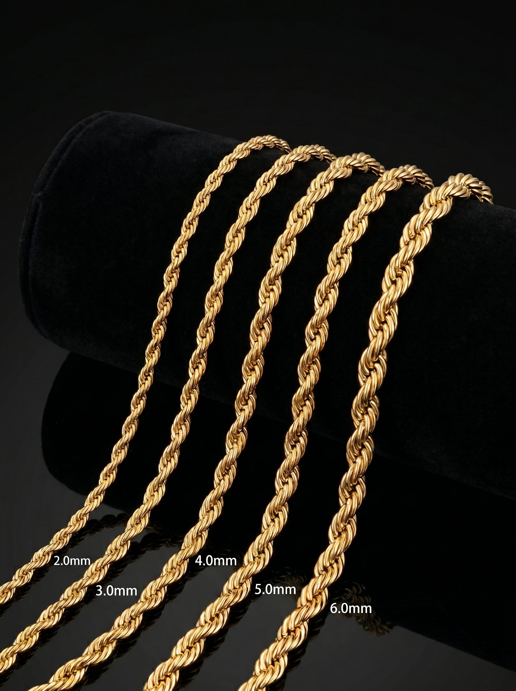 Collier Chaîne Torsadée — Plaqué Or 18 Carats